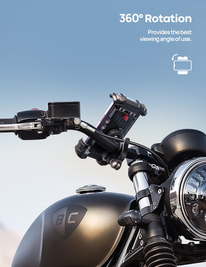 Lamicall Bike Phone Mount, Motorcycle Phone Holder - Motorcycle Bicycle Cell Phone Mount Clamp for Handlebar, Cycling Mount for iPhone 17 Pro Air, 16 Pro 15 Pro Max S25 S26+, 4.7-6.8" Smartphone 🍁 All In One Marketplace Canada