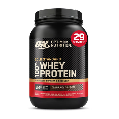 Optimum Nutrition Gold Standard 100% Whey Protein Powder, 24g Protein per serving, 29 servings (899g) - Double Rich Chocolate (packaging may vary) 🍁 All In One Marketplace Canada