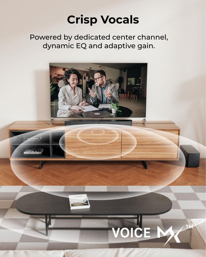 ULTIMEA 5.1ch Soundbar with Dolby Atmos, Sound Bar with Subwoofer for Smart TV, Home Theater Surround Sound System for TV, 300W, Adjustable Bass Boost, App, Bluetooth 5.4, Poseidon M60 (2025 Model) 🍁 All In One Marketplace Canada