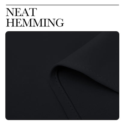 NICETOWN Blackout Curtains 2 Panels for Bedroom- Halloween Thermal Insulated Grommet Blackout Curtains 63 Inches Long for Living Room/Kitchen Rideaux occultants (2 Panels,W42 x L63 -Inch,Black) 🍁 All In One Marketplace Canada