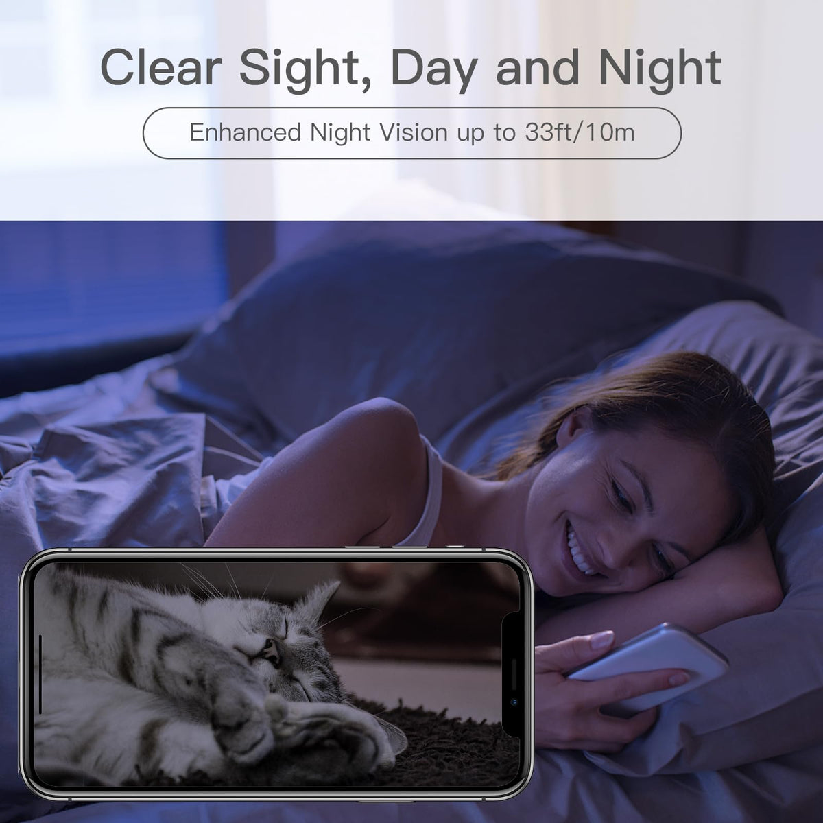 360° View 2K Pet Camera with Phone App 2 Pack, Indoor Security Camera, Baby Monitor, Motion Tracking, Pan/Tilt, Night Vision, Two-Way Audio, Works with Alexa, 2.4G WiFi Only (P2T 2PC) 🍁 All In One Marketplace Canada