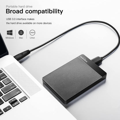 UnionSine 1TB Ultra Slim Portable External Hard Drive HDD-USB 3.0 Storage for PC, Mac, Laptop, PS4, Xbox one, Xbox 360-(Black) 🍁 All In One Marketplace Canada
