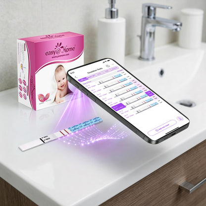 Easy@Home 40 Ovulation & 10 Early Pregnancy Tests Strips Kit: Accurate Clear Result & Easy to Use Fertility Test | 40 LH + 10 HCG 🍁 All In One Marketplace Canada
