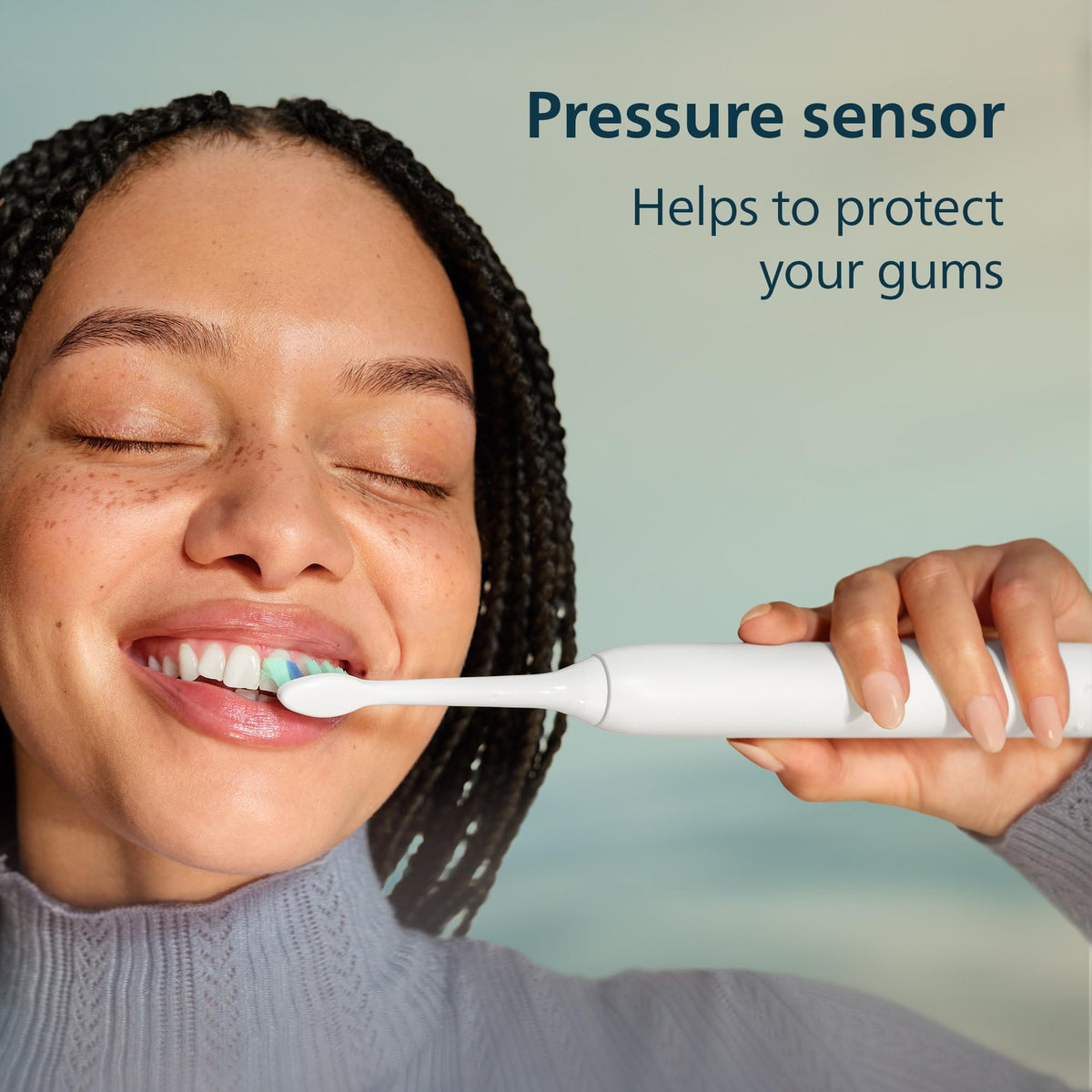 Philips Sonicare 4100 Electric Toothbrush, Sonic Toothbrush with Two Intensity Levels, Pressure Sensor and Timer, Lush Lilac Prismatic, Model HX3689/24 🍁 All In One Marketplace Canada