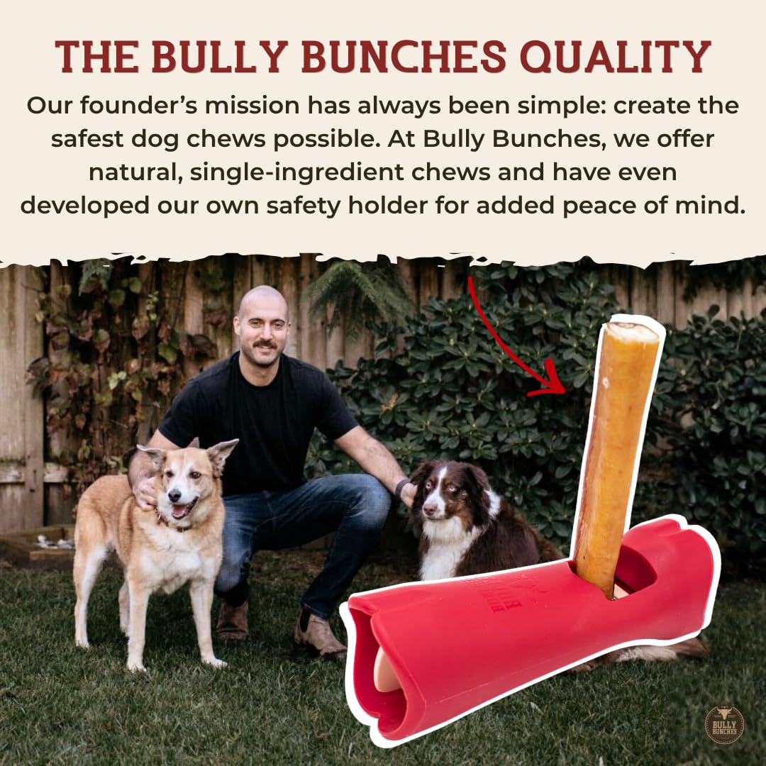 Bully Bunches Premium (12" Standard - 5 Pack) Odour-Free, Consistently Sized Bully Sticks for Medium Dogs - Long Lasting Oral Care Chews - All Natural Single Ingredient, Beef Dog Treat, No Rawhide 🍁 All In One Marketplace Canada