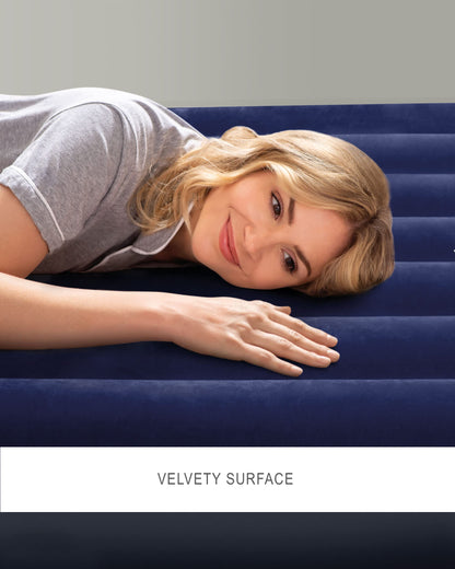 INTEX 64758E Dura-Beam Standard Downy Air Mattress: Fiber-Tech – Full Size – 10in Bed Height – 600lb Weight Capacity – Pump Sold Separately 🍁 All In One Marketplace Canada