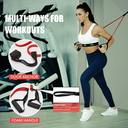 Polygon Pull Up Assist Resistance Exercise Bands, Heavy Duty Assistance Loop Mobility Band, for Body Stretching, Muscle Toning, Powerlifting, Resistance Training, Physical Therapy, Home Workouts(Set) 🍁 All In One Marketplace Canada