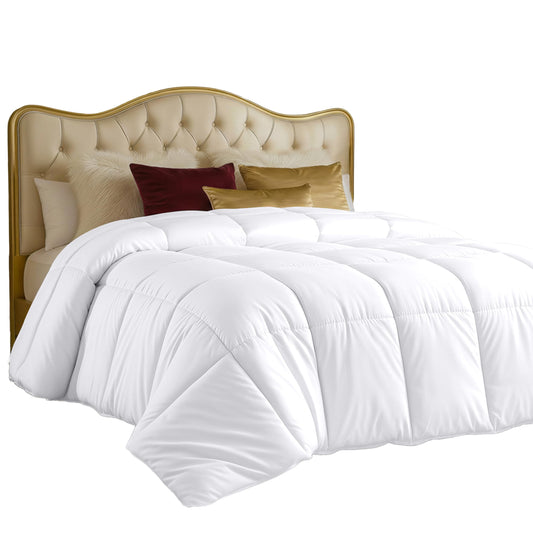 Utopia Bedding Comforters Full Size, All Season Duvet Insert, Down Alternative Box Stitched Bed Comforter with Corner Tabs, Machine Washable (White) 🍁 All In One Marketplace Canada