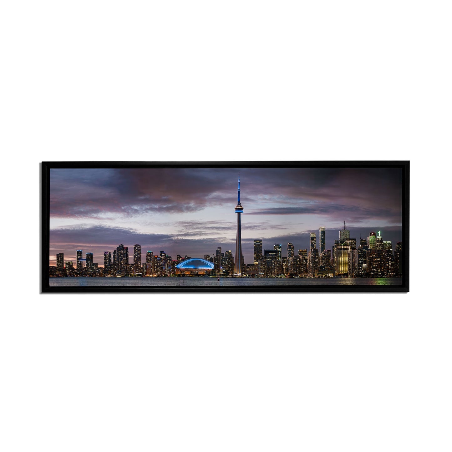 Wandbild Sonnenuntergang von Toronto, CN Tower, Rogers Centre