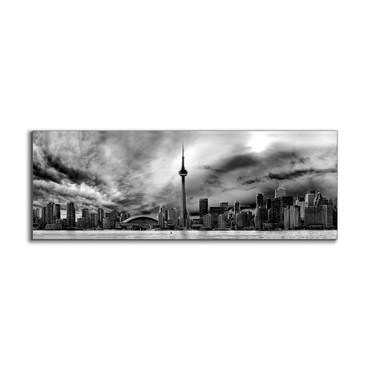 Toronto Ominöse Wolken Skyline - Leinwand Wanddeko