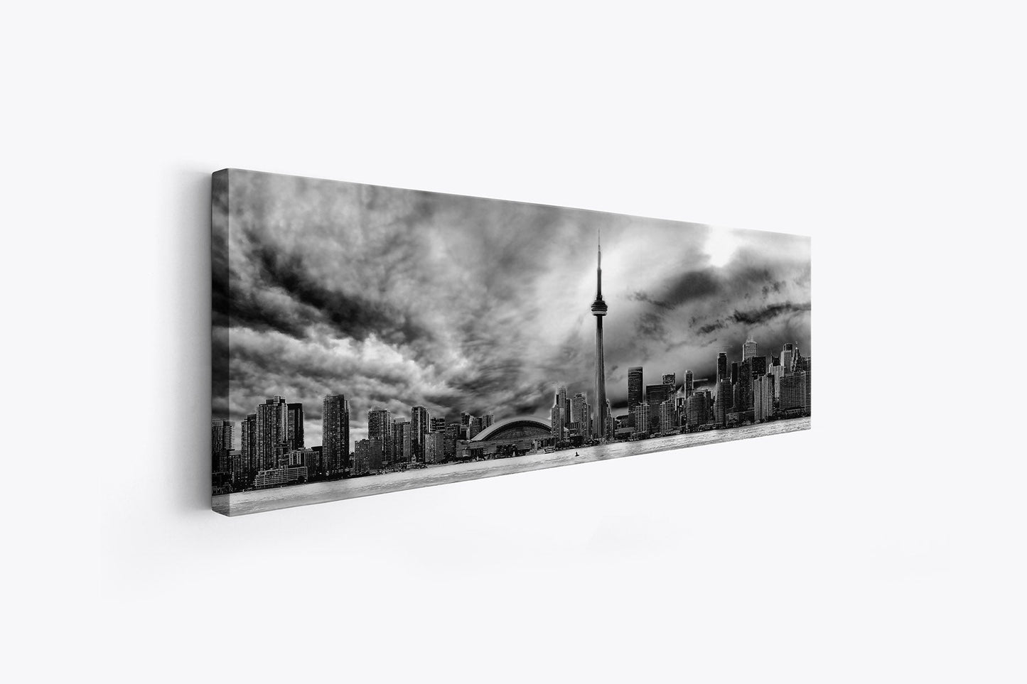 Toronto Ominöse Wolken Skyline - Leinwand Wanddeko