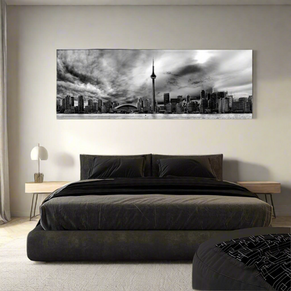 Toronto Ominöse Wolken Skyline - Leinwand Wanddeko