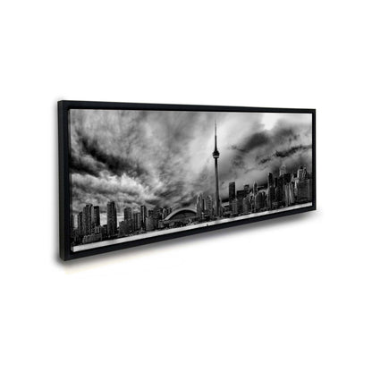 Toronto Ominöse Wolken Skyline - Leinwand Wanddeko