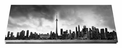 Toronto und CN Tower in Schwarz-Weiß – Stadtpanorama