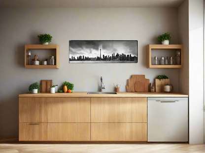 Toronto und CN Tower in Schwarz-Weiß – Stadtpanorama