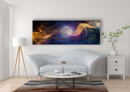 Wandbild-Inspirationszitat-Große Leinwand