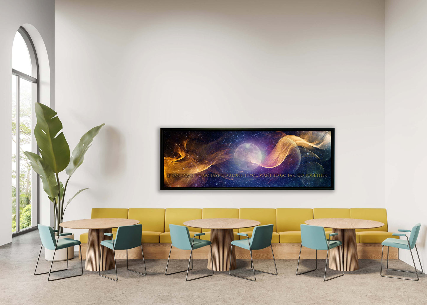 Wandbild-Inspirationszitat-Große Leinwand
