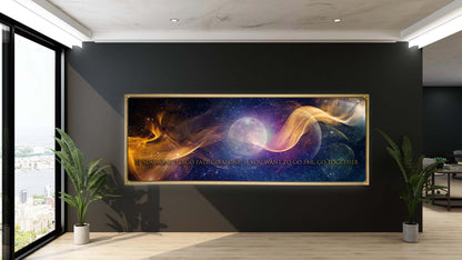 Wandbild-Inspirationszitat-Große Leinwand