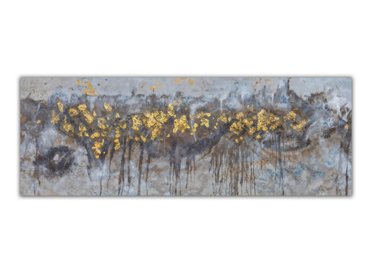Wandbild - Abstrakte Bäume Leinwand - Kunstwerk