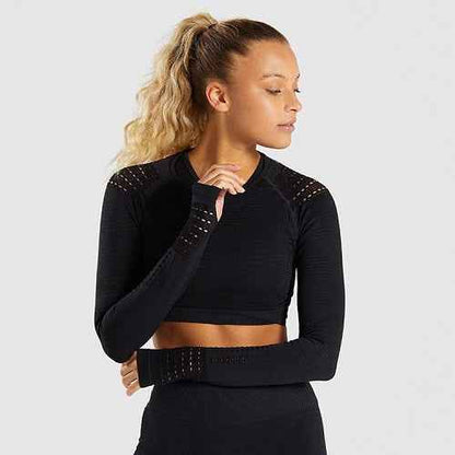 Quick-Drying Seamless Yoga Wear – Women’s Sports T-Shirt