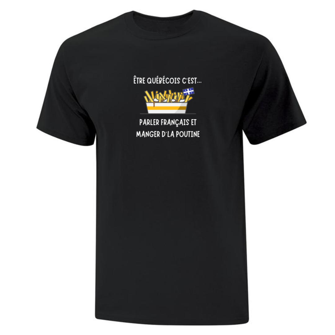 T-shirt "Poutine" imprimé