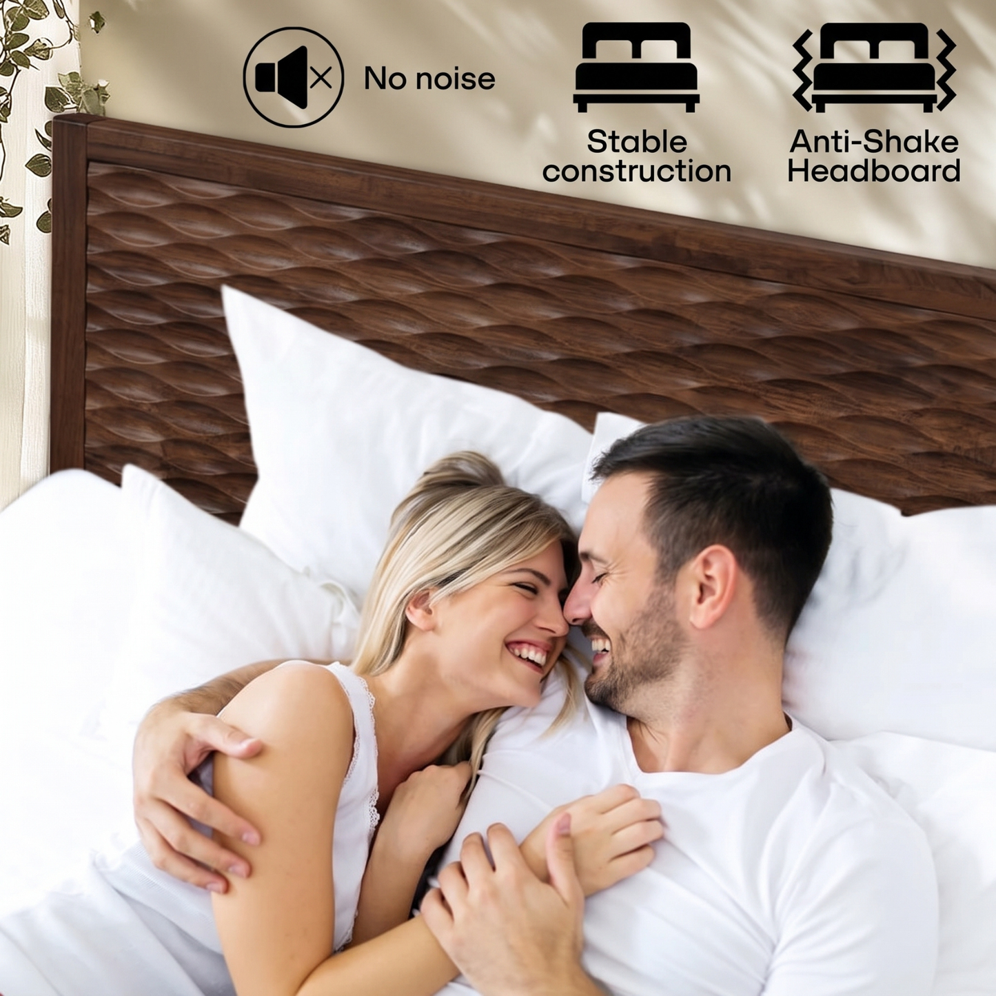 Elara Solid Wood Bed Frame
