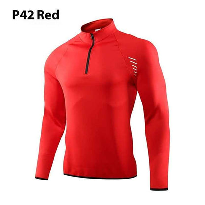 Half-Zip Quick-Dry Workout Top – Outdoor Running & Fitness Activewear