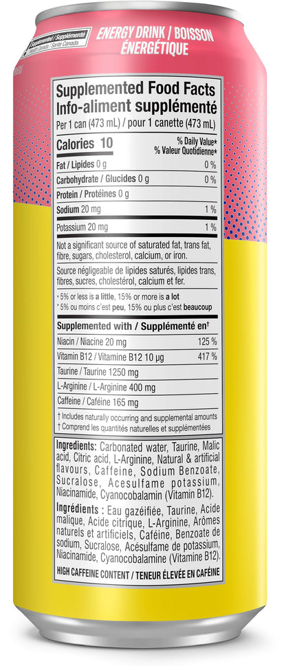 Cellucor C4 Performance Energy Drink, Jolly Rancher Watermelon, Carbonated Sugar Free Drink with no Artificial Colours or Dyes, 473mL, 12 count 🍁 All In One Marketplace Canada