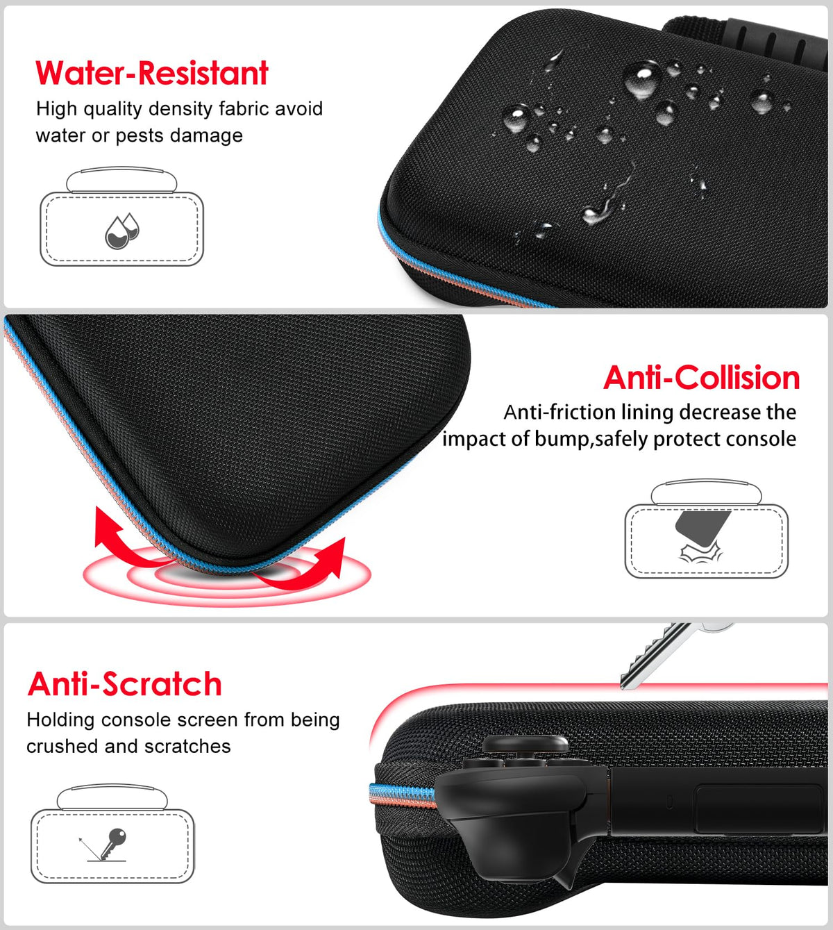 ivoler Carrying Case for Nintendo Switch 2 (2025 Model), Portable Hard Shell Pouch Carrying Travel Game Bag for Switch 2 Accessories Holds 12 Game Cartridge, Black 🍁 All In One Marketplace Canada