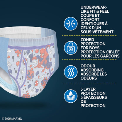 Goodnites Boys' Bedwetting Underwear, Size S/M (43-68 lbs), 99 Ct (3 Packs of 33), Packaging May Vary 🍁 All In One Marketplace Canada