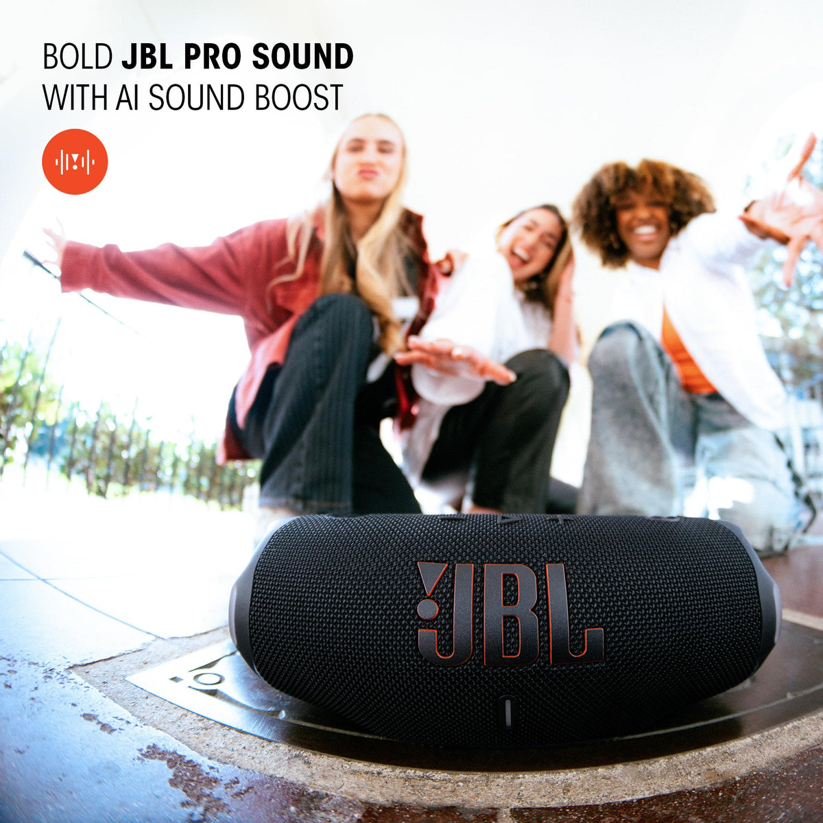 JBL Charge 6 - Portable Waterproof & Drop-Proof Bluetooth Speaker, Bold Pro Sound with AI Sound Boost, 28Hrs of Playtime, Built-in powerbank & Comes with a Sturdy/Removable Carrying Strap (Sand) 🍁 All In One Marketplace Canada