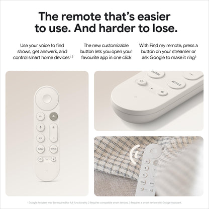 Google TV Streamer (4K) - Fast Streaming Entertainment With Voice Search Remote - Watch Movies, Shows, Live TV, and Netflix in 4K HDR - Smart Home Control - 32 GB Storage - Porcelain 🍁 All In One Marketplace Canada