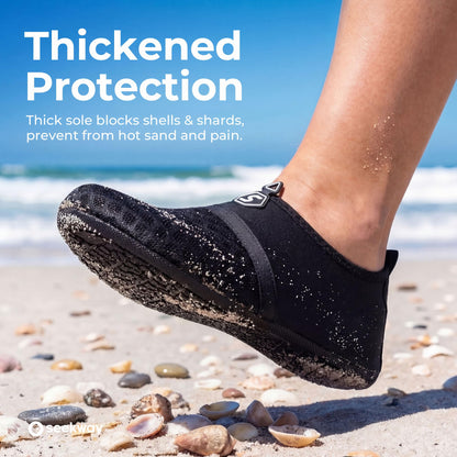SEEKWAY Water Shoes Women Men Quick-Dry Beach Aqua Socks Barefoot Non Slip Swim Pool Outdoor Surf River Lake Yoga SK001 Black Size 6.5-7.5 W/5.5-6.5 M 🍁 All In One Marketplace Canada