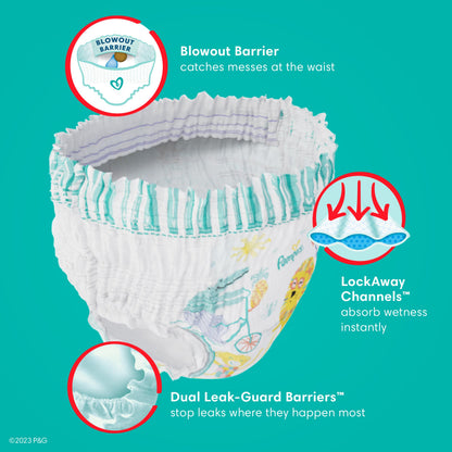 Pampers Diapers - Cruisers 360 degrees - Size 3, 132 Count, up to 100% Leakproof Fit, Designed for Active Babies, Pull On Diaper, EZ Off Tabs Designed for Easy Changes 🍁 All In One Marketplace Canada