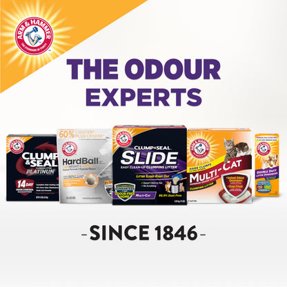 Arm & Hammer Slide Clumping Cat Litter, Multi-Cat Clay, Effortless Clean, 7-Day Odour Control, Dust-Free, Low-Tracking, Rock-Hard Clumps, Baking Soda Power, 6.4 kg 🍁 All In One Marketplace Canada