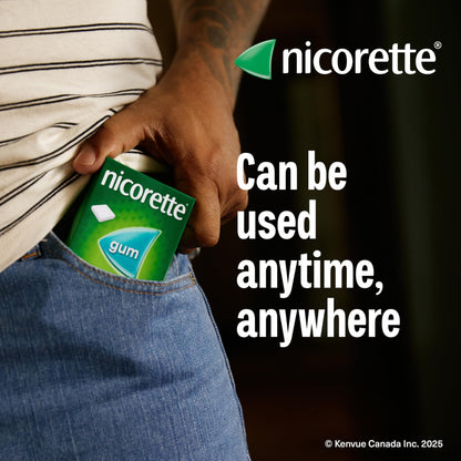 Nicorette Gum Smoking Cessation Product, Nicotine Replacement Therapy Aid for Adults, Doubles Quit Success, Spearmint Flavour, 2mg, 210 Pieces 🍁 All In One Marketplace Canada