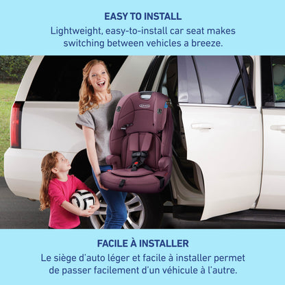 Graco Tranzitions 3-in-1 Harness Booster Seat, Toddler to Big Kid Car Seat from 10-45 kg (22-100lb), Harness/Highback/Backless Booster, Eloise 🍁 All In One Marketplace Canada