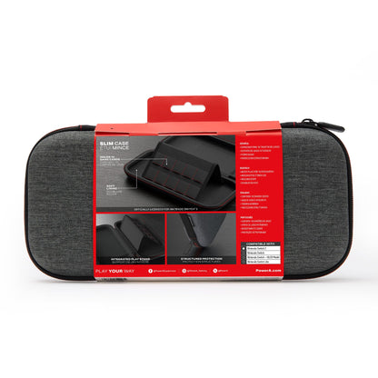 PowerA Slim Case for Nintendo Switch 2 - Dark Heather Grey, Officially Licensed, Protective Case, Holds 10 Game Cards, Padded Screen Protector, Built-in Play Stand 🍁 All In One Marketplace Canada