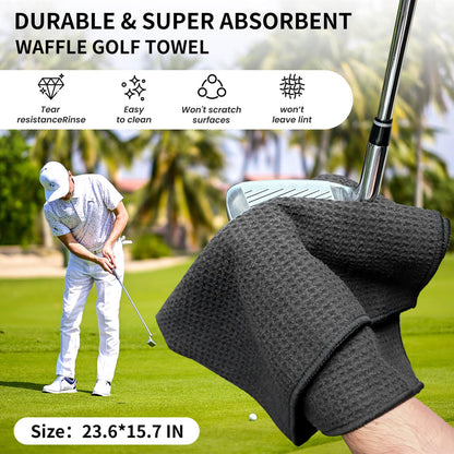 BAPOTH Golf Club Cleaner, Non-Leaking Stretchable Golf Brush with Golf Towel (60 * 40cm), Strong Bristles Golf Club Brush Can Hold 5 oz Water, Essentials Golf Accessories Gifts for Men Women 🍁 All In One Marketplace Canada