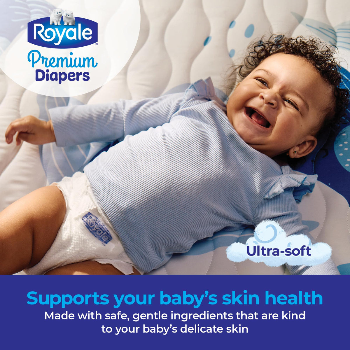 Royale Premium Diapers, Size 4 (22-37 lb), 156 Count, Disposable Baby Diapers (Packaging may vary) 🍁 All In One Marketplace Canada