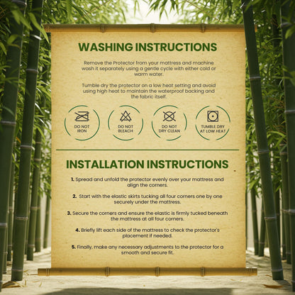 Utopia Bedding Waterproof Mattress Protector Twin Size, Bamboo Viscose Mattress Cover 200 GSM, Fits 15 Inches Deep, Breathable, Fitted Style with Stretchable Pockets (Pack of 2) 🍁 All In One Marketplace Canada