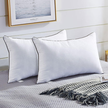 JOLLYVOGUE Pillows Queen Size 2 Pack for Sleeping, Soft and Supportive Bed Pillow for Side and Back Sleeper, Down Alternative Hotel Collection Pillows-20 x30 🍁 All In One Marketplace Canada