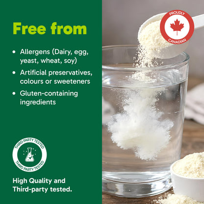 Organika Canadian-Made Creatine Powder- Fruit Punch- Pure Micronized Creatine Monohydrate - Helps Build Lean Muscle, Increase Strength, and Improved Recovery and Performance for Men and Women - 600g 🍁 All In One Marketplace Canada