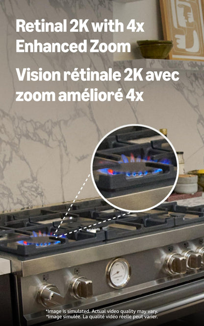Ring Indoor Cam Plus (Newest Model) — Retinal 2K for crisp, true-to-life video quality, 4x Enhanced Zoom, Low-Light Sight, White 🍁 All In One Marketplace Canada