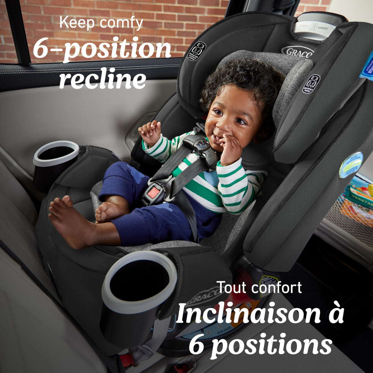Graco 4Ever All-in-One Convertible Car Seat, 4-in-1 Baby to Big Kid Car Seat from 1.8-54 kg (4-120 lb), ProtectPlus Engineered, Drew 🍁 All In One Marketplace Canada