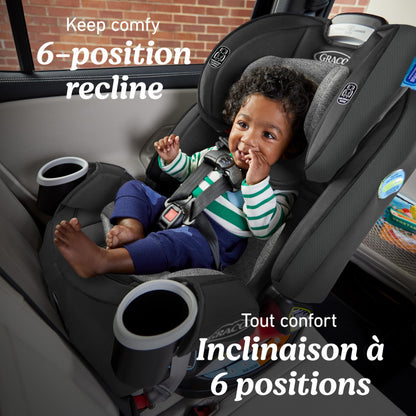 Graco 4Ever All-in-One Convertible Car Seat, 4-in-1 Baby to Big Kid Car Seat from 1.8-54 kg (4-120 lb), ProtectPlus Engineered, Raegen 🍁 All In One Marketplace Canada