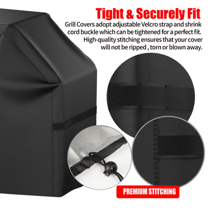 Grill Cover, 52 inch BBQ Gas Grill Cover Waterproof Weather Resistant, UV and Fade Resistant, UV Resistant Material for Weber Char-Broil Nexgrill Grills and More, Black 🍁 All In One Marketplace Canada