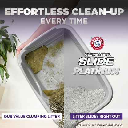 Arm & Hammer Platinum Clumping Cat Litter, 2x Longer Odour Control, Multi-Cat Clay, Ultimate 14-Day Freshness, Extra Oduor Eliminators, Effortless Clean, Dust-Free, Heavy-Duty Clumping, 8.16kg 🍁 All In One Marketplace Canada