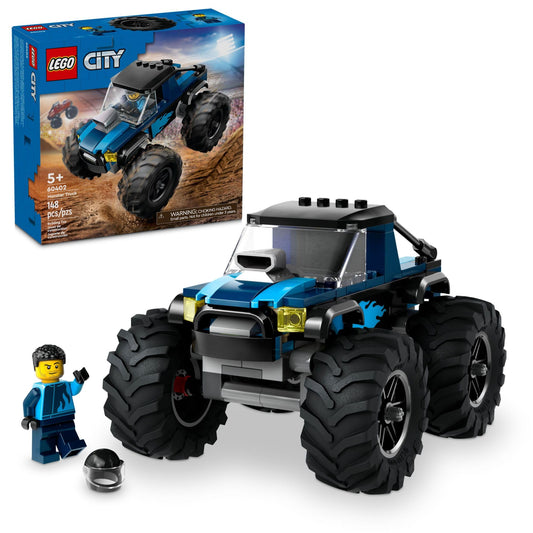 LEGO City Blue Monster Truck Off-Road Toy Playset with a Driver Minifigure, Imaginative Toys for Kids, Fun Gift for Boys and Girls Aged 5 Plus, Mini Monster Truck, 60402 🍁 All In One Marketplace Canada