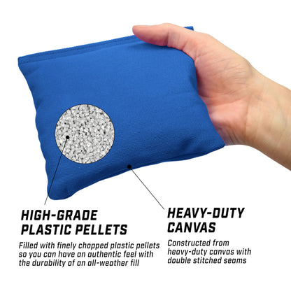 GoSports Official Regulation Cornhole Bean Bags Set of 8 – for Competitive Cornhole Games - All Weather - Red and Blue 🍁 All In One Marketplace Canada